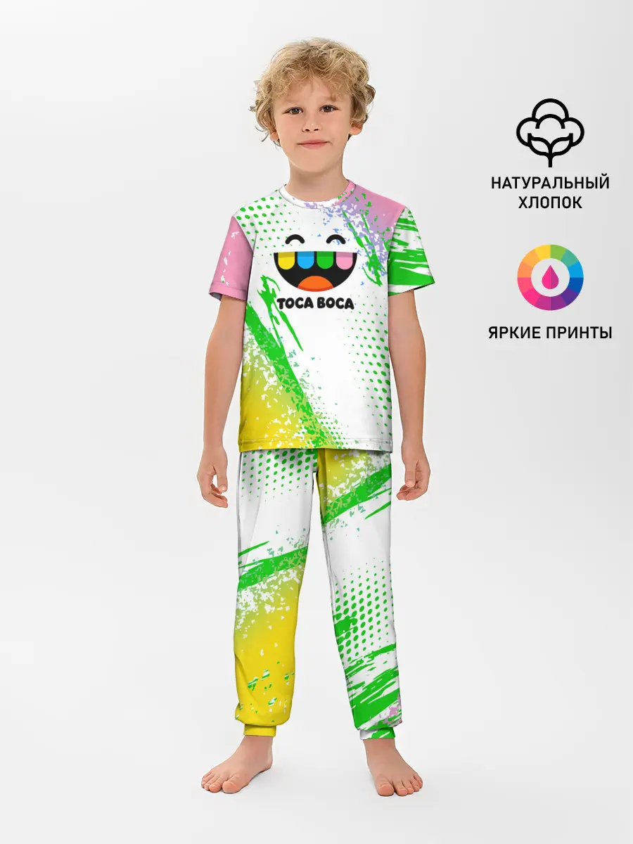 Детская пижама с брюками / Toca Boca: Улыбашка.