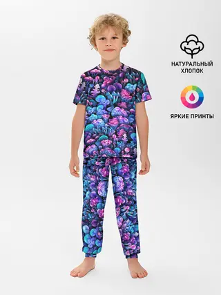 Детская пижама с брюками / Волшебные грибы