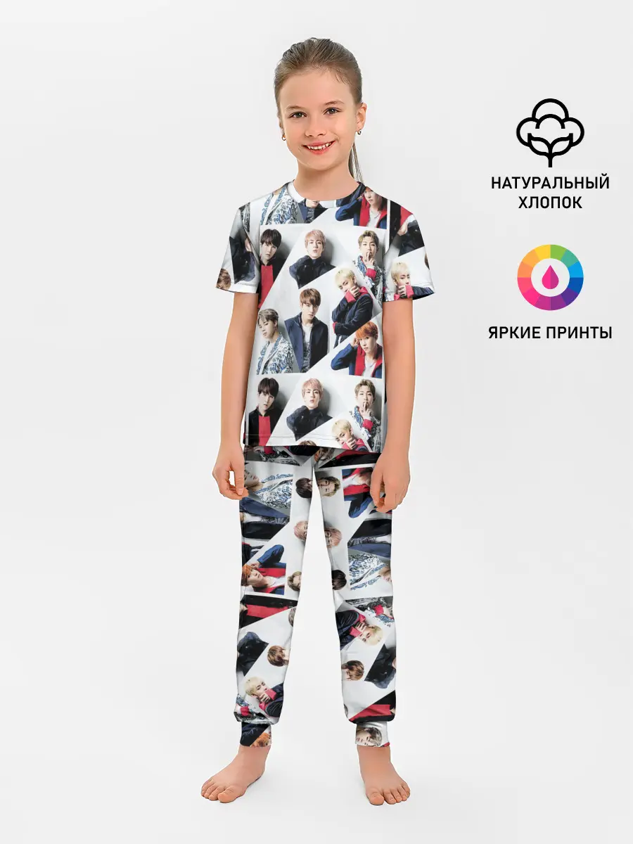 Детская пижама с брюками / BTS COLLAGE