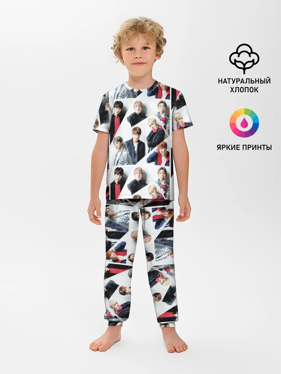Детская пижама с брюками / BTS COLLAGE