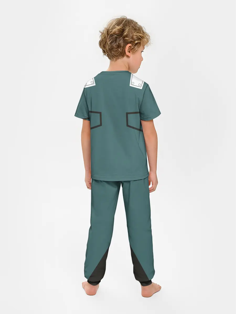 Детская пижама с брюками / боевой костюм