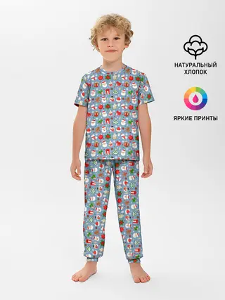 Детская пижама с брюками / Новый Год