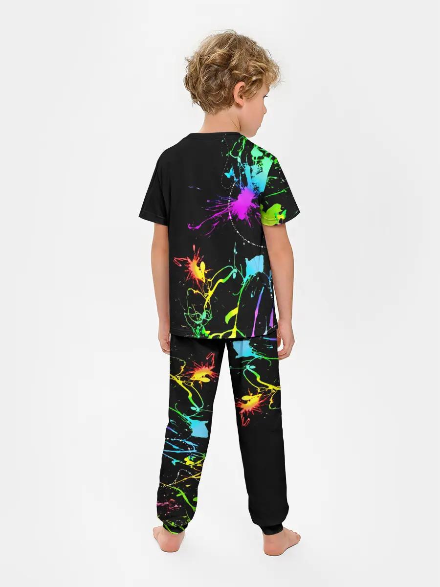 Детская пижама с брюками / НЕОНОВЫЕ КРАСКИ