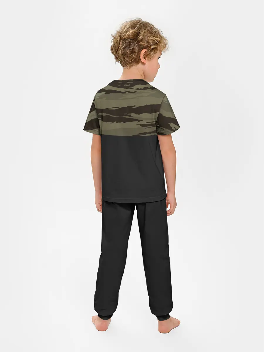 Детская пижама с брюками / Камуфляж МВД РФ