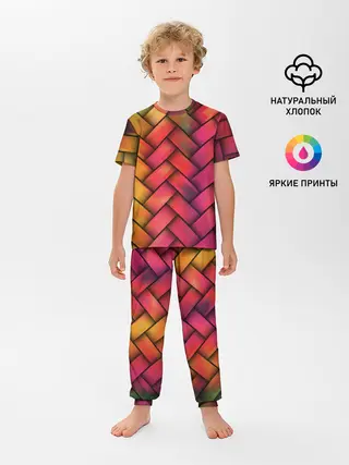 Детская пижама с брюками / Colorful weave