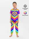 Детская пижама с брюками / Цветные сердца | Colored hearts