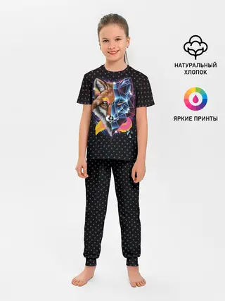 Детская пижама с брюками / Super Space Fox