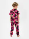 Детская пижама с брюками / Яркий абстрактный узор