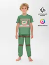 Детская пижама с брюками / Спички green