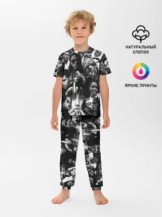 Детская пижама с брюками / Music Rap allpic