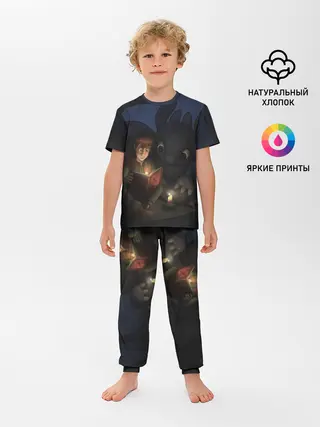 Детская пижама с брюками / Как приручить дракона