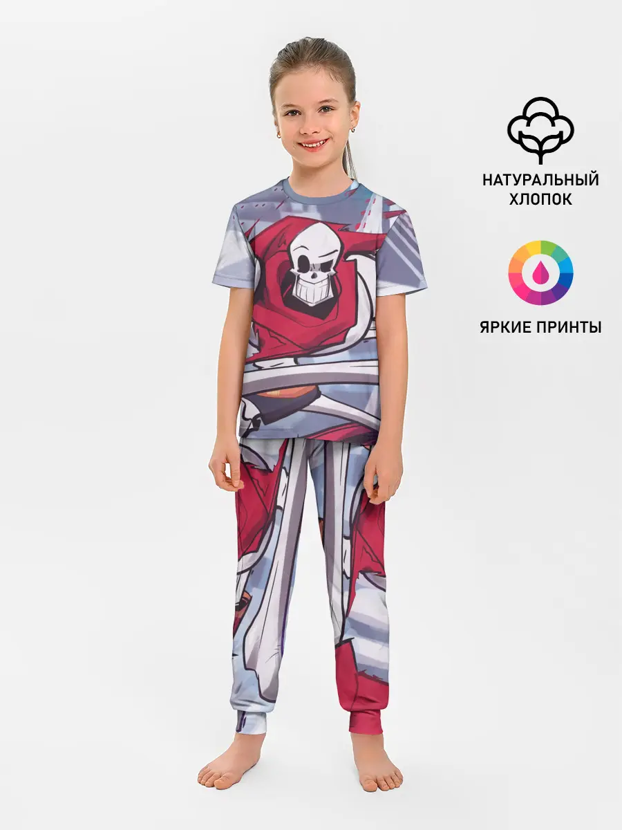 Детская пижама с брюками / Скелет