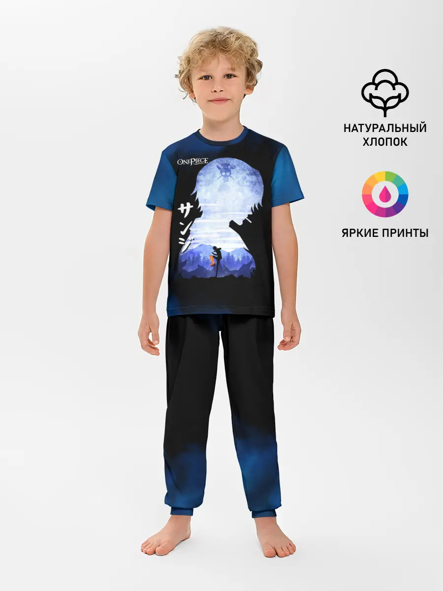 Детская пижама с брюками / Винсмок Санджи | One Piece