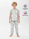 Детская пижама с брюками / Скетч. Цветы орхидеи