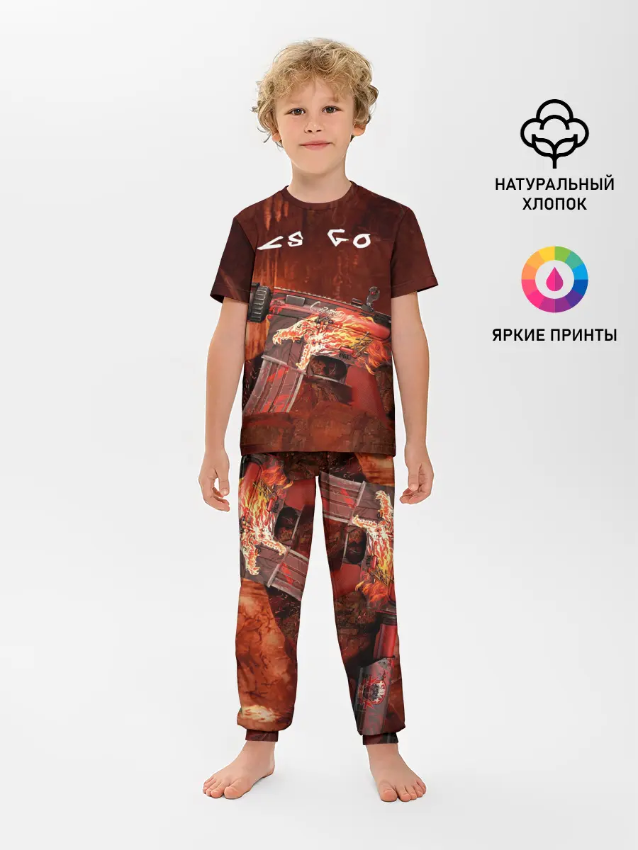 Детская пижама с брюками / CS GO M4A4 HOWI