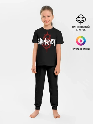 Детская пижама с брюками / Slipknot Надпись