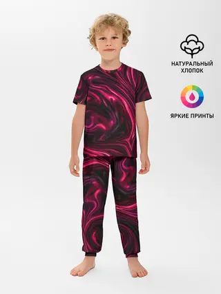 Детская пижама с брюками / Abstract Fluid