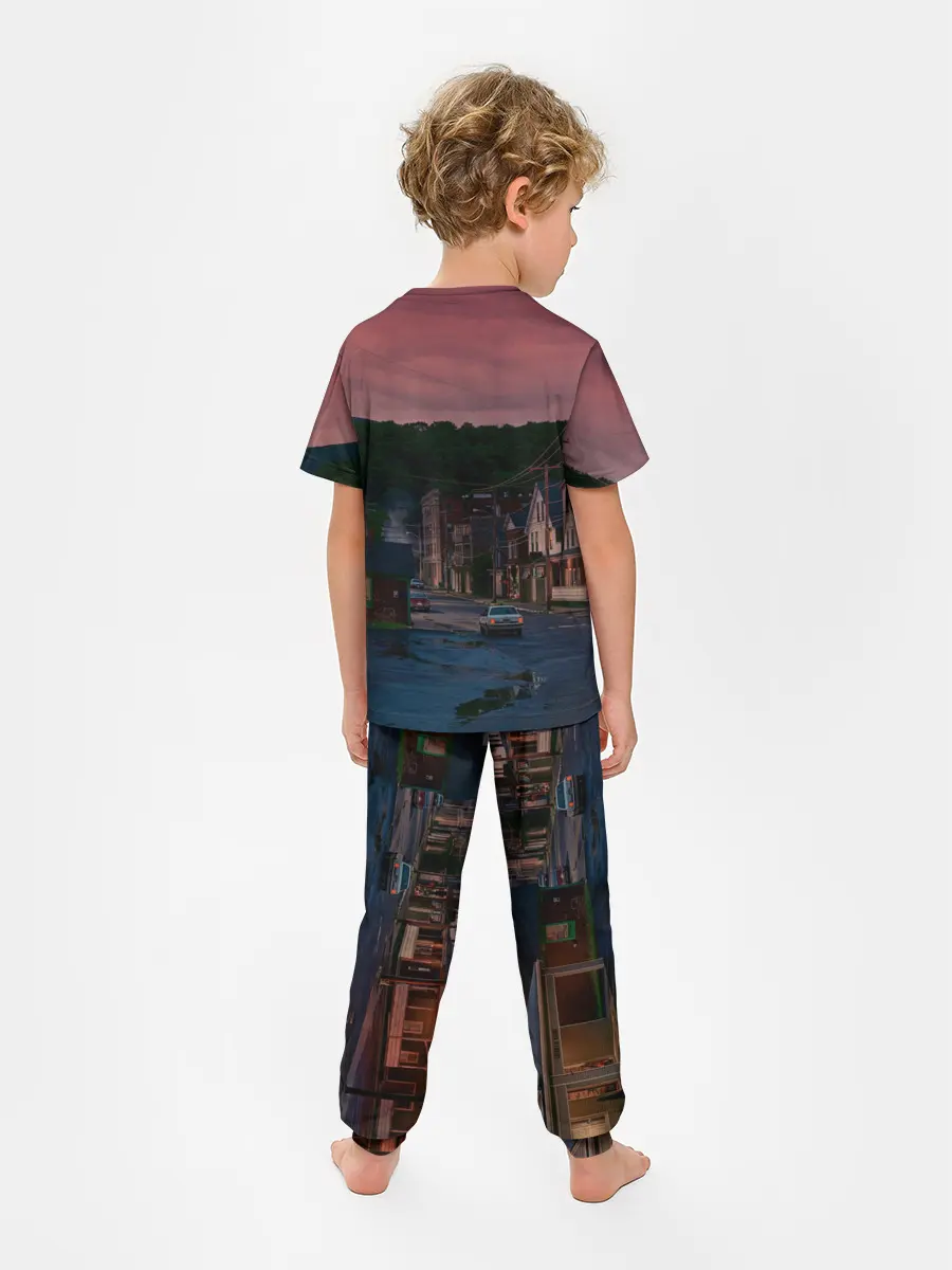 Детская пижама с брюками / Кошачья Атака!