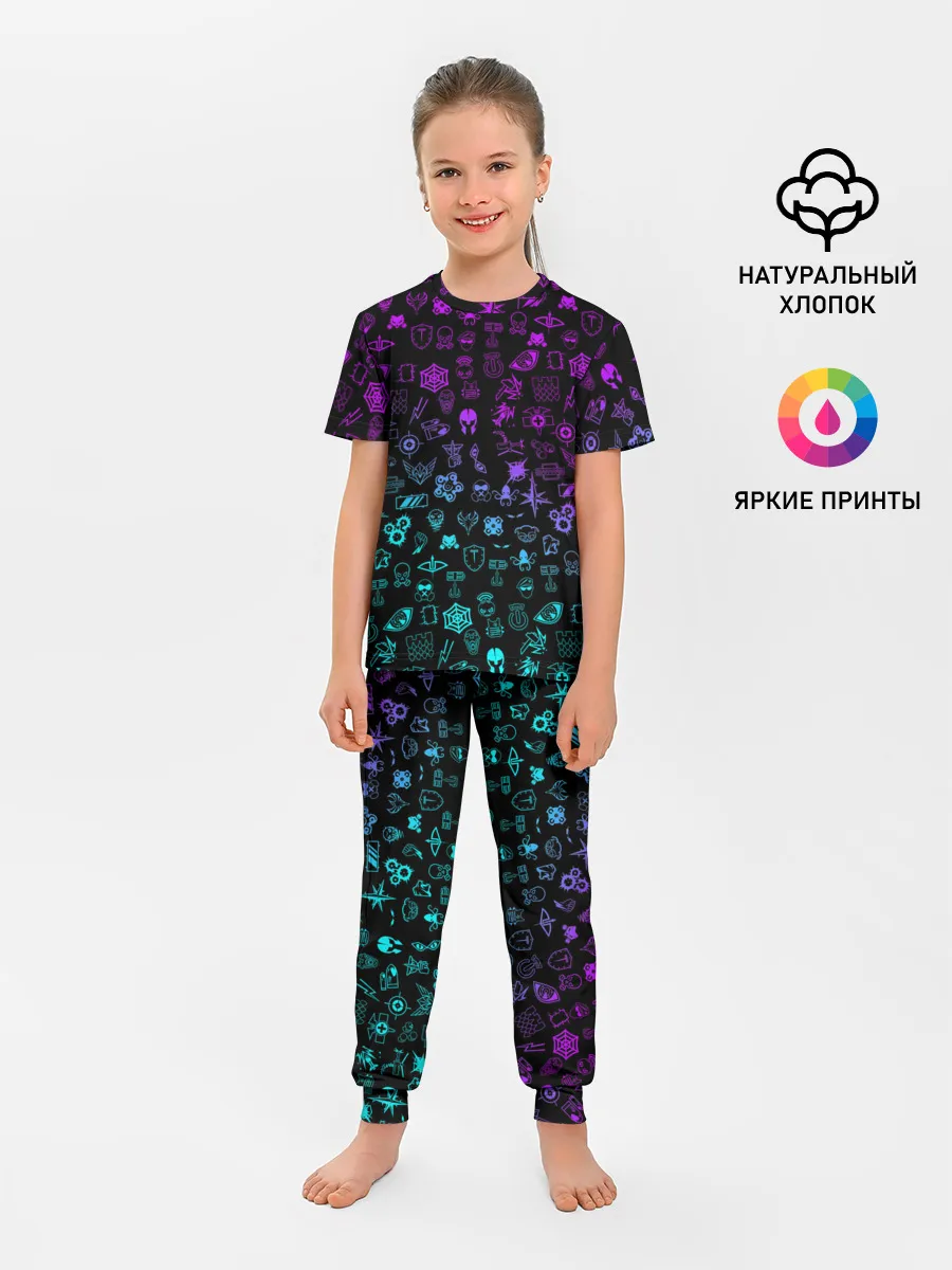 Детская пижама с брюками / RAINBOW SIX | SIEGE NEON