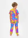 Детская пижама с брюками / Яркая абстракция космических красок