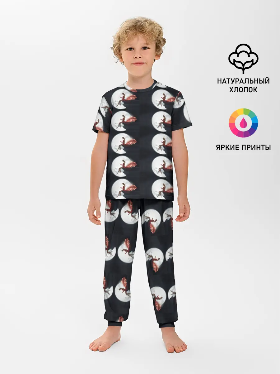 Детская пижама с брюками / Лунная девушка