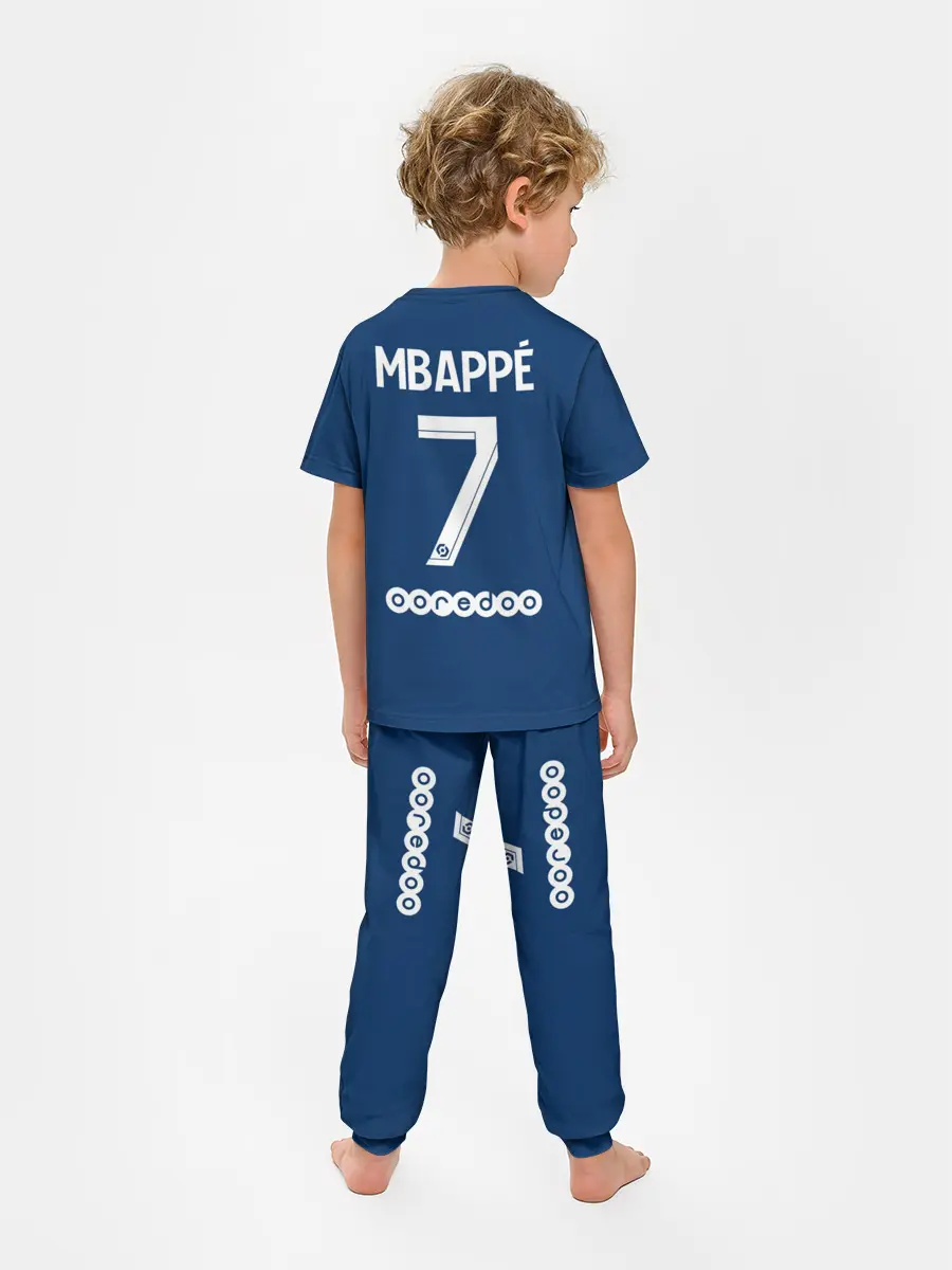 Детская пижама с брюками / Мбаппе ПСЖ форма 2021/2022