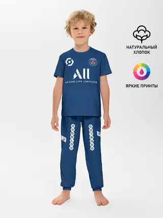 Детская пижама с брюками / Мбаппе ПСЖ форма 2021/2022