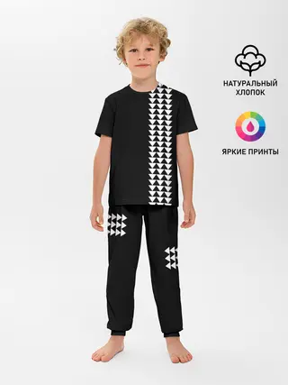 Детская пижама с брюками / Джейсон Момоа тату узор