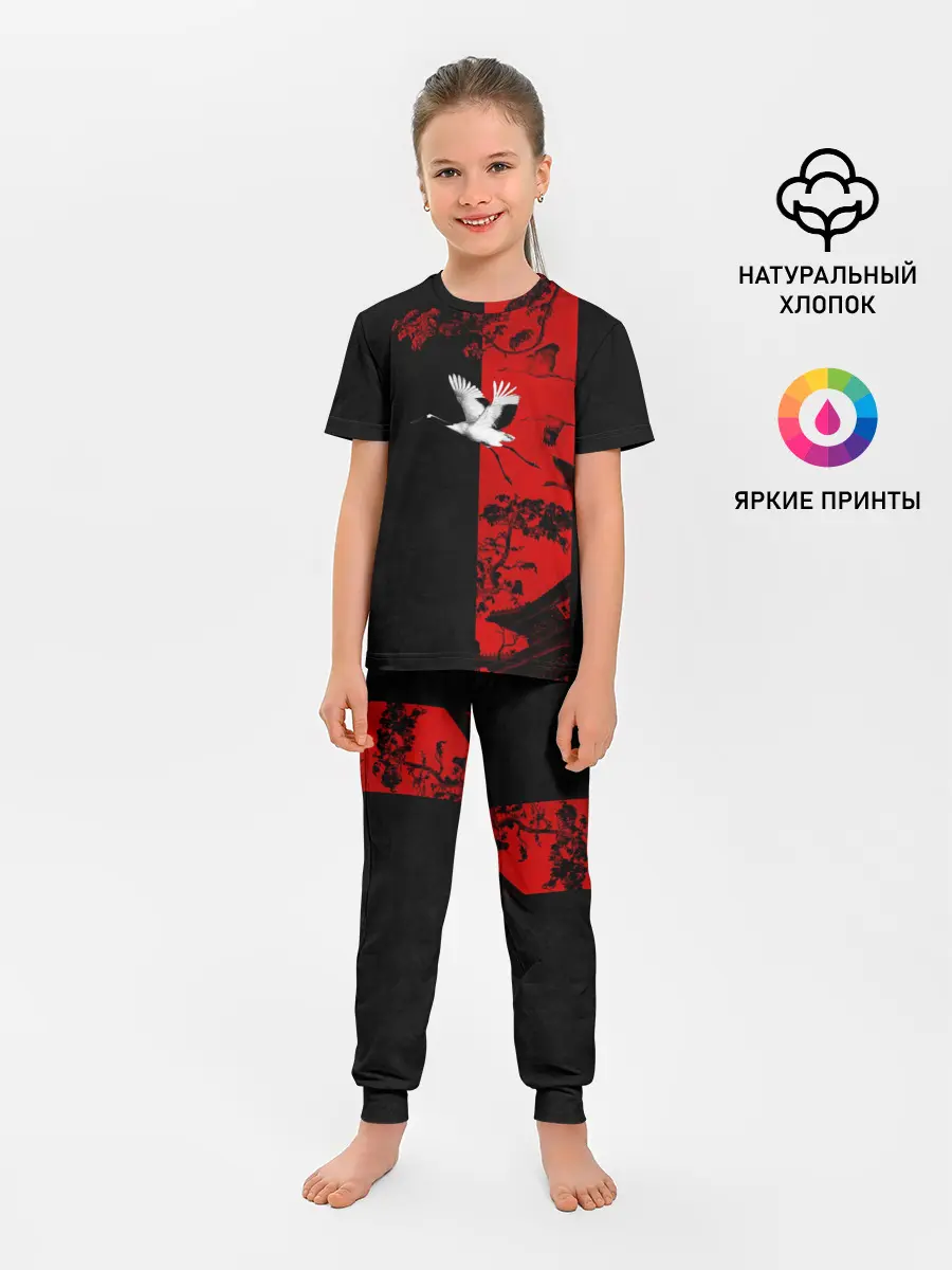 Детская пижама с брюками / ЖУРАВЛЬ