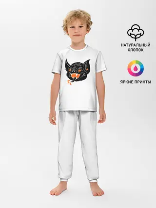 Детская пижама с брюками / Черная Летучая Мышь