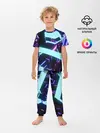 Детская пижама с брюками / Blue Neons