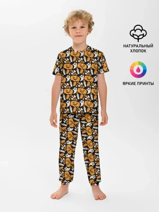 Детская пижама с брюками / Patern Halloween 22