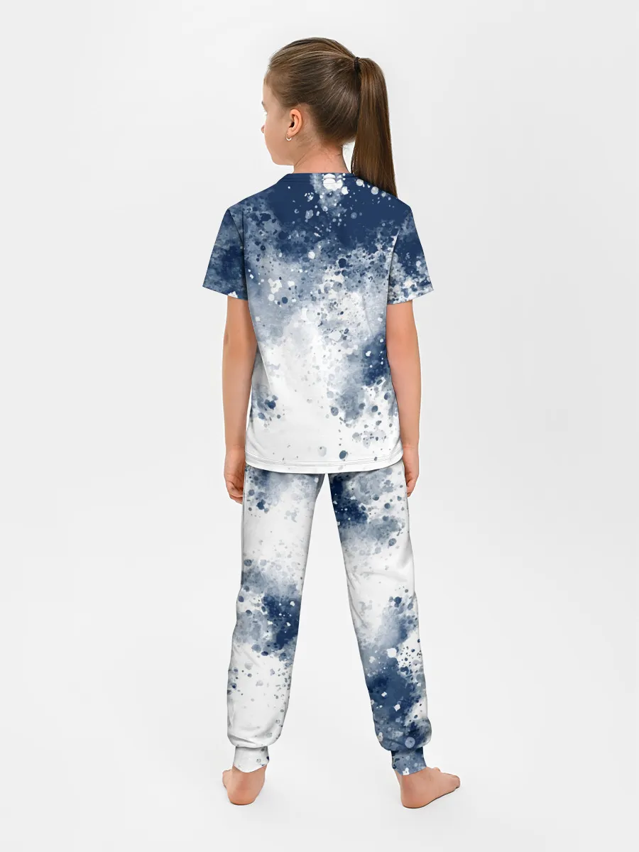 Детская пижама с брюками / Чернильные капли