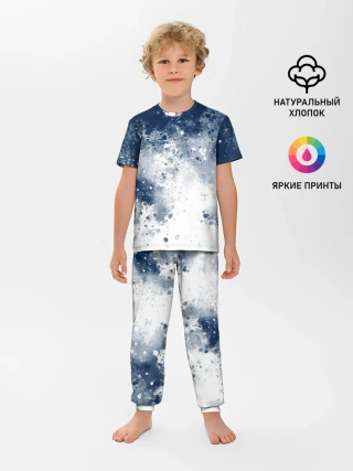 Детская пижама с брюками / Чернильные капли