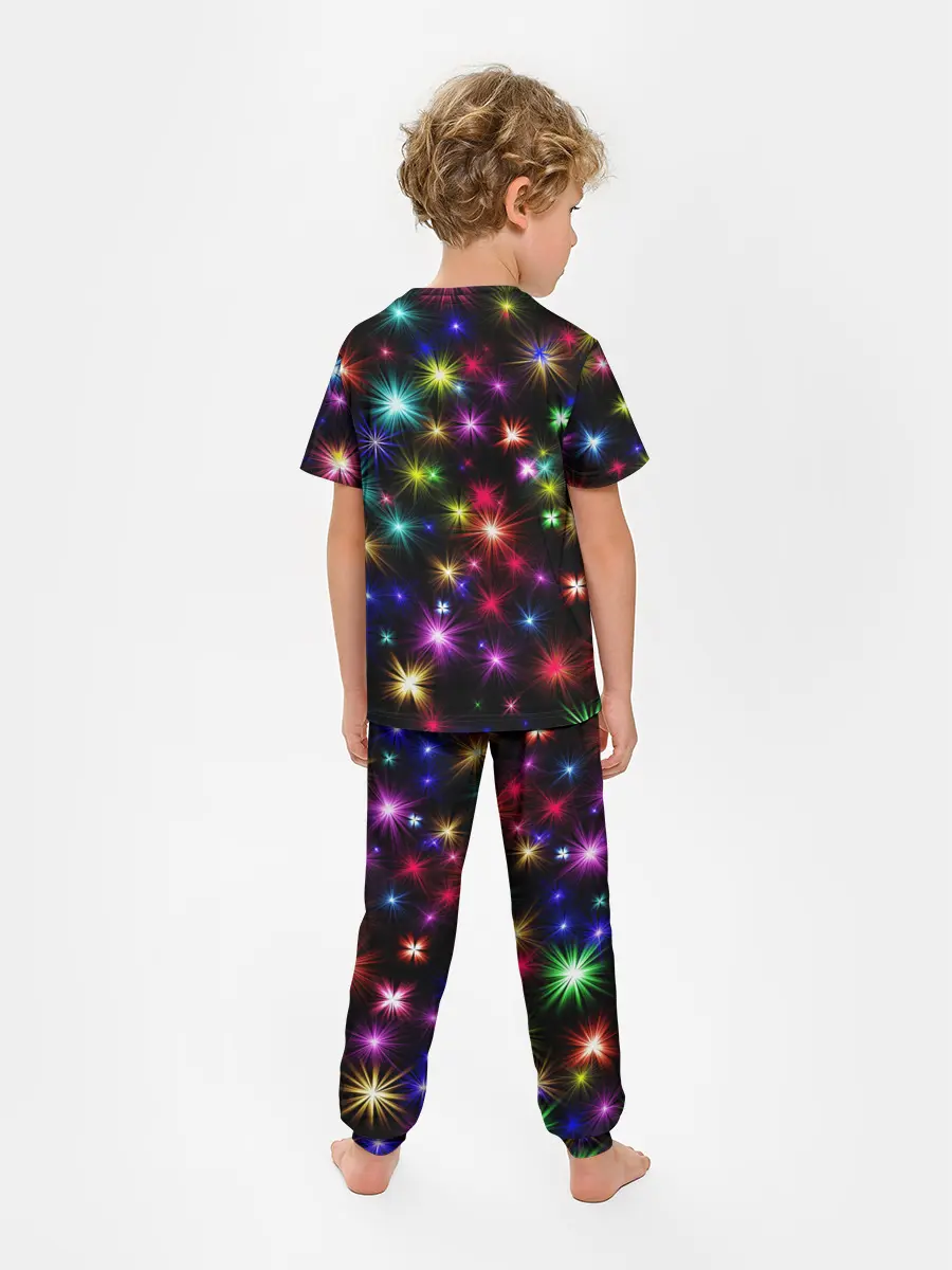 Детская пижама с брюками / ПРАЗДНИЧНЫЕ ОГОНЬКИ