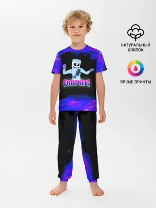 Детская пижама с брюками / Fortnite Marshmallow