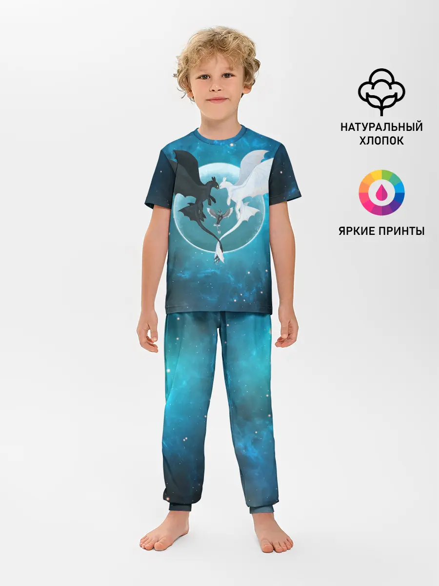 Детская пижама с брюками / ночная фурия