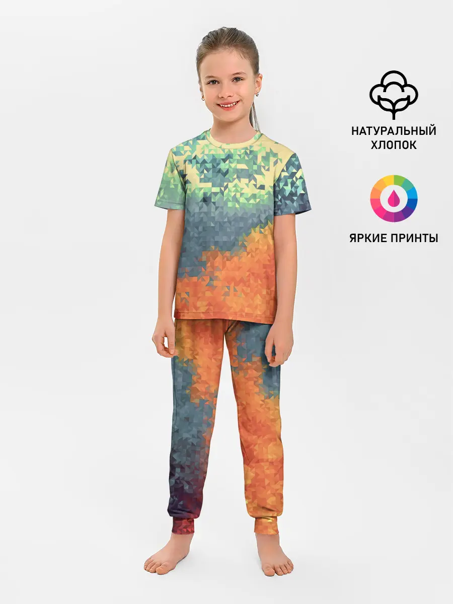 Детская пижама с брюками / Стихия: лед и пламя