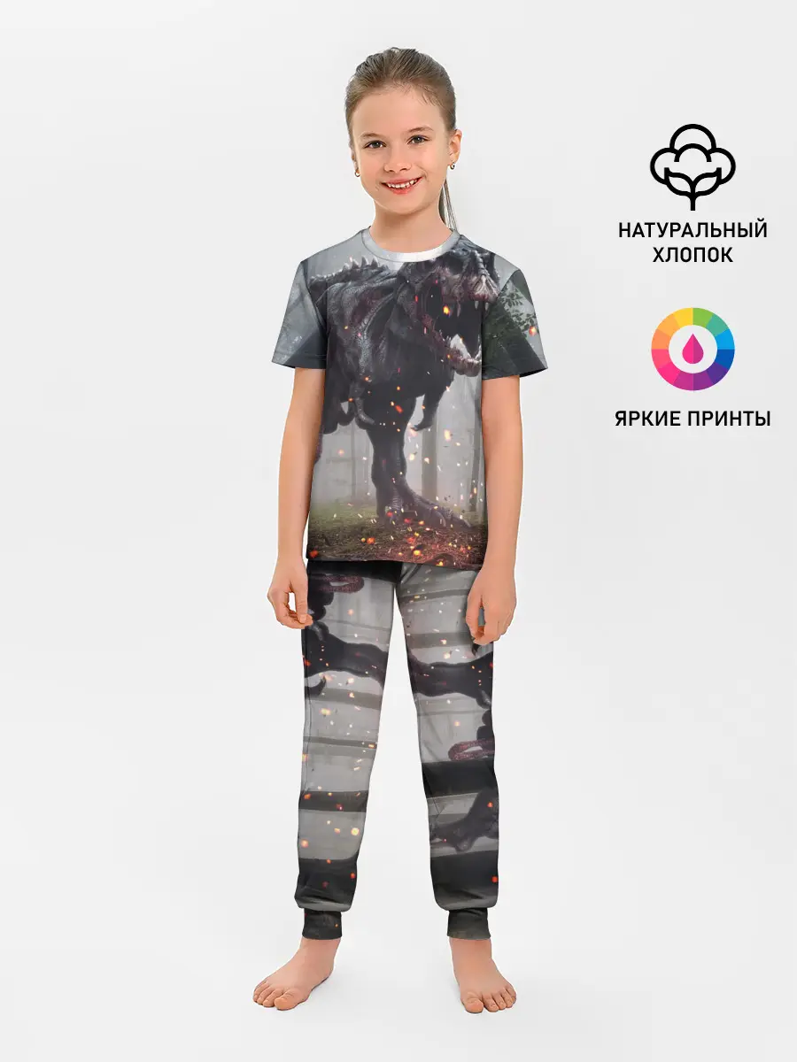 Детская пижама с брюками / мир юрского периода