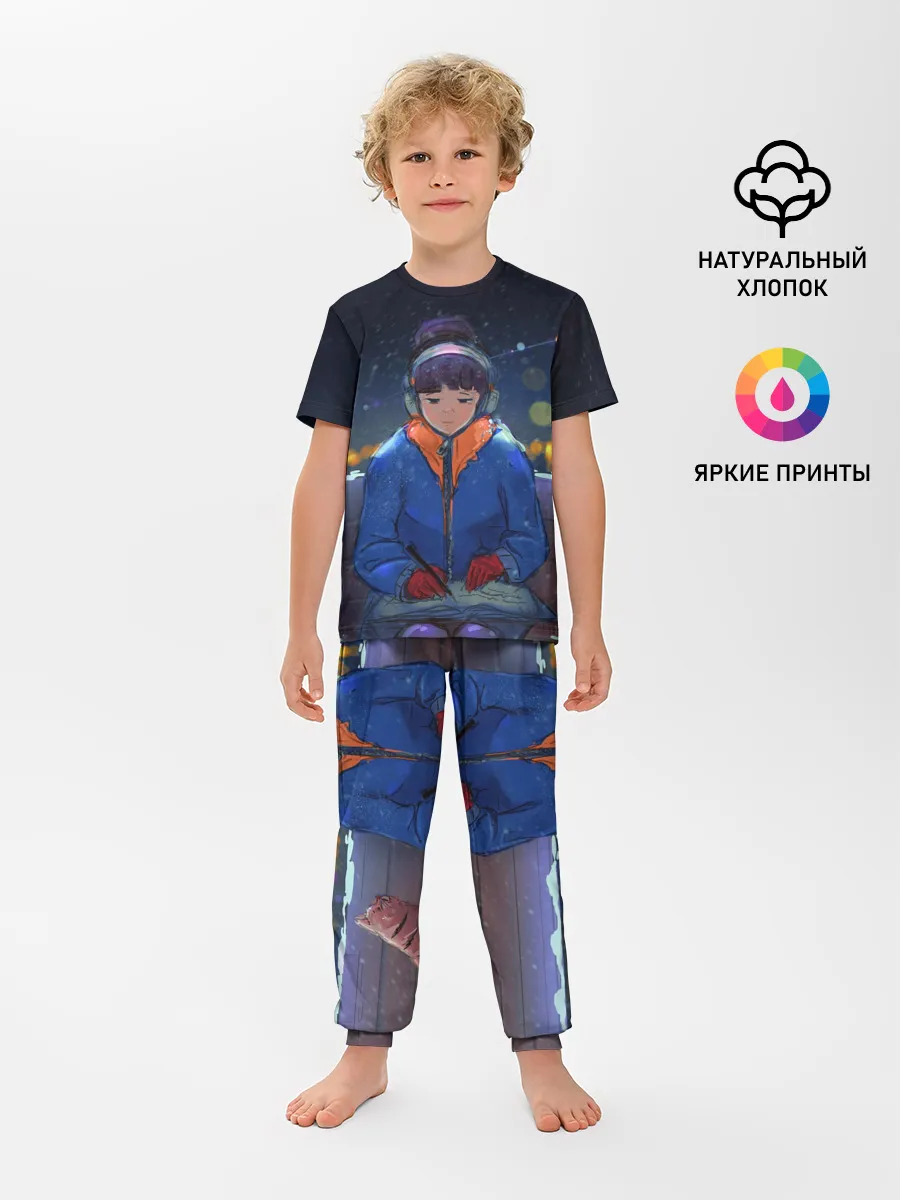 Детская пижама с брюками / Зима