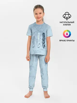 Детская пижама с брюками / три сноуборда