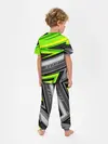 Детская пижама с брюками / Зеленые линии