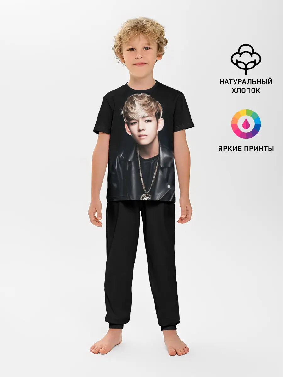 Детская пижама с брюками / Вишня