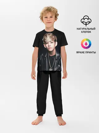 Детская пижама с брюками / Вишня