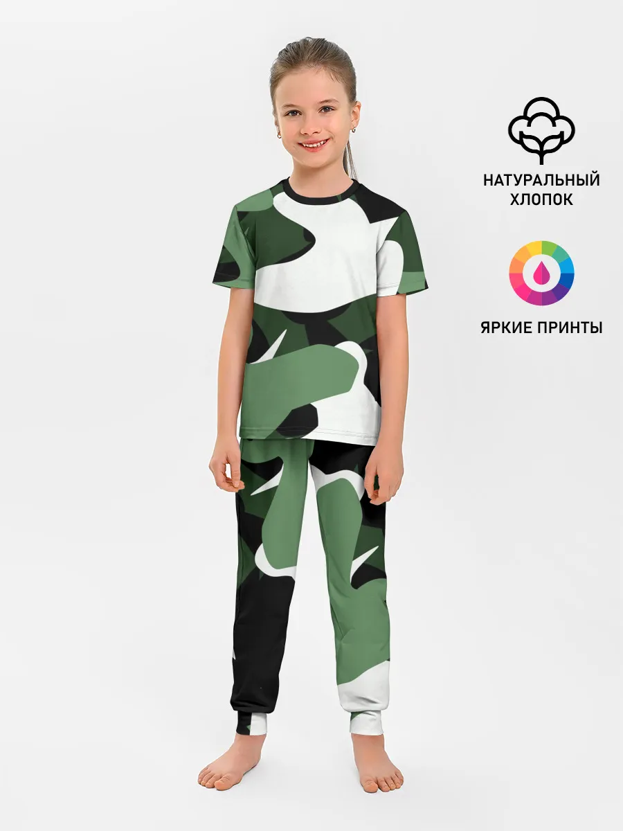 Детская пижама с брюками / Камуфляж
