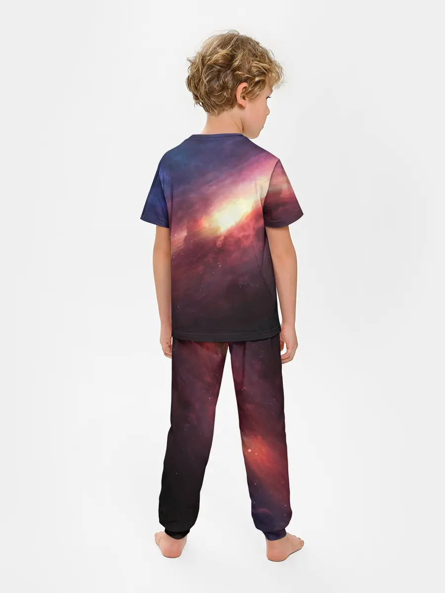 Детская пижама с брюками / Космос