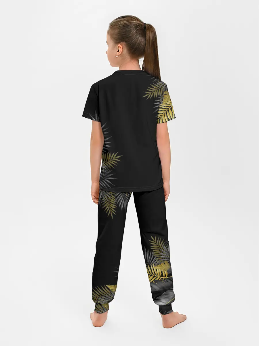 Детская пижама с брюками / ЗОЛОТЫЕ БАБОЧКИ И ПАПОРОТНИК