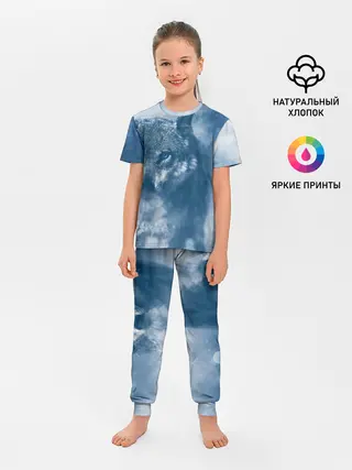 Детская пижама с брюками / Красивый волк