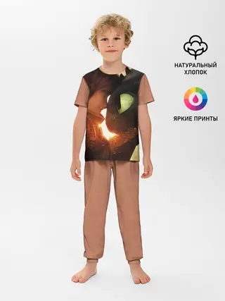 Детская пижама с брюками / Как приручить дракона