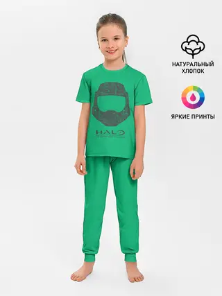 Детская пижама с брюками / Хэйло грин